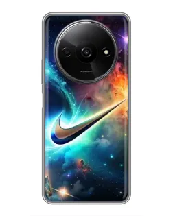 Чохол для Xiaomi Redmi A3 з картинкою «Космічний Nike Swoosh»