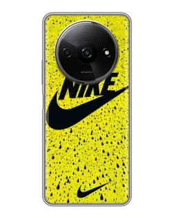 Чохол для Xiaomi Redmi A3 з картинкою «Жовтий текстурний Nike»