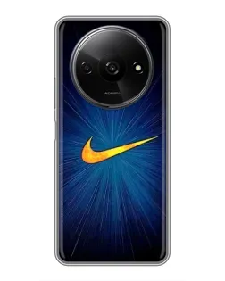 Чохол для Xiaomi Redmi A3 з картинкою «Синій пульс Nike»