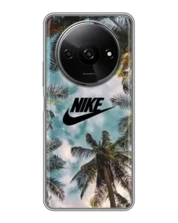 Чохол для Xiaomi Redmi A3 з картинкою «Тропічний принт Nike»