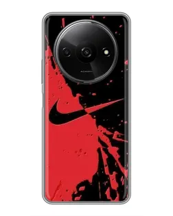 Чохол для Xiaomi Redmi A3 з картинкою «Червоні бризки Nike»