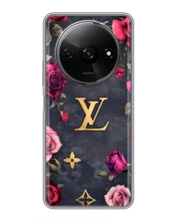 Чохол для Xiaomi Redmi A3 з картинкою «Квітковий Louis Vuitton»