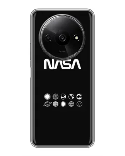 Чохол для Xiaomi Redmi A3 з картинкою «NASA — технічний принт»