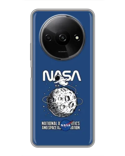 Чохол для Xiaomi Redmi A3 з картинкою «NASA — місячна місія»