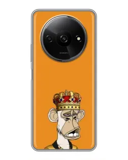 Чохол для Xiaomi Redmi A3 з картинкою «Золота мавпа Bored Ape»