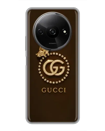 Чохол для Xiaomi Redmi A3 з картинкою «Gucci — золотий метелик»