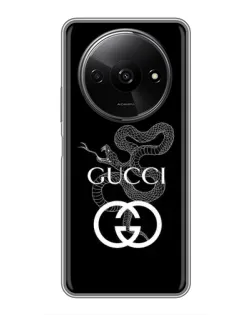Чохол для Xiaomi Redmi A3 з картинкою «Gucci — срібна змія»