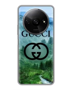 Чохол для Xiaomi Redmi A3 з картинкою «Gucci — гірський пейзаж»