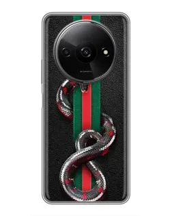 Чохол для Xiaomi Redmi A3 з картинкою «Gucci — змія на смузі»