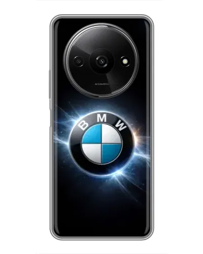 Чохол для Xiaomi Redmi A3 з картинкою «BMW — неонове сяйво»