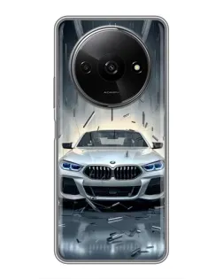 Чохол для Xiaomi Redmi A3 з картинкою «BMW у світлі фар»