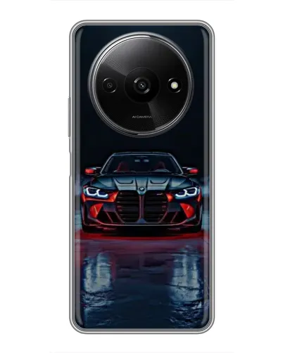 Чохол для Xiaomi Redmi A3 з картинкою «BMW на мокрій дорозі»