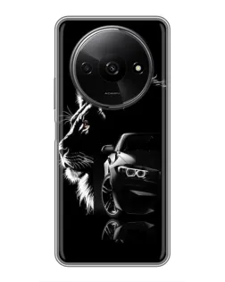 Чохол для Xiaomi Redmi A3 з картинкою «BMW та лев»