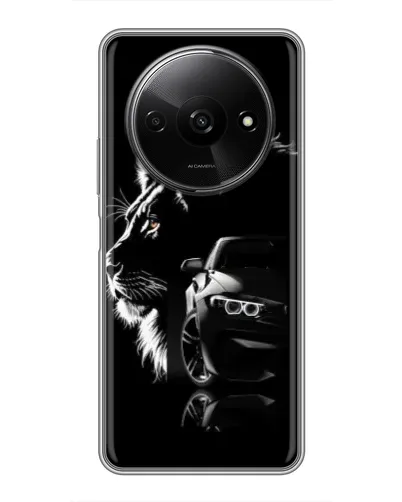 Чохол для Xiaomi Redmi A3 з картинкою «BMW та лев»