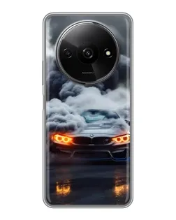 Чохол для Xiaomi Redmi A3 з картинкою «BMW у диму»