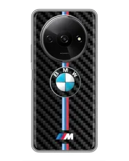 Чохол для Xiaomi Redmi A3 з картинкою «Емблема BMW та карбон»