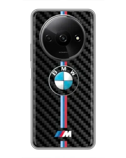 Чохол для Xiaomi Redmi A3 з картинкою «Емблема BMW та карбон»