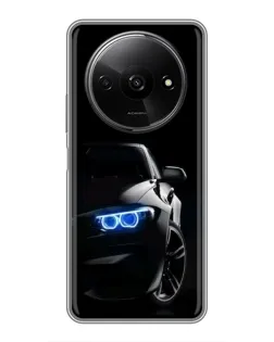 Чехол для Xiaomi Redmi A3 с картинкой «BMW — ночной взгляд»
