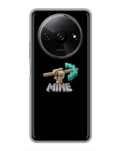 Чехол для Xiaomi Redmi A3 с картинкой «Алмазная кирка»