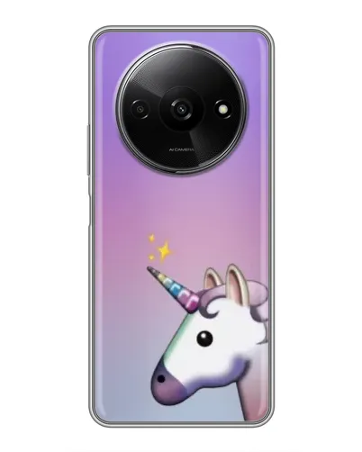Чехол для Xiaomi Redmi A3 с картинкой «Единорог градиент»