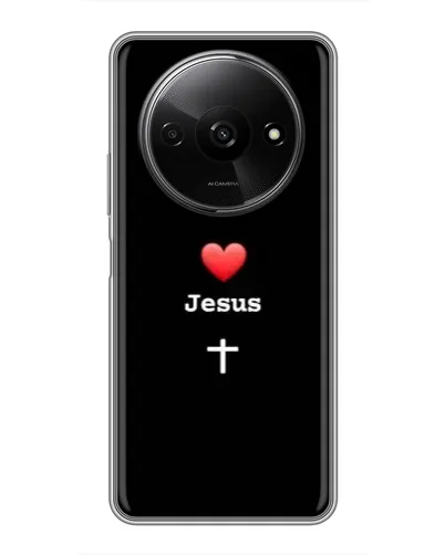 Чехол для Xiaomi Redmi A3 с картинкой «Сердце - Jesus» Чехол для Xiaomi Redmi A3 с картинкой «Сердце - Jesus»