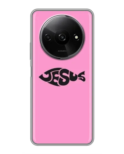 Чехол для Xiaomi Redmi A3 с картинкой «Розовый символ Jesus» Чехол для Xiaomi Redmi A3 с картинкой «Розовый символ Jesus»