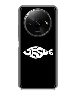 Чехол для Xiaomi Redmi A3 с картинкой «Рыба Jesus»