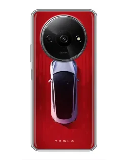 Чохол для Xiaomi Redmi A3 з картинкою «Tesla Top View»