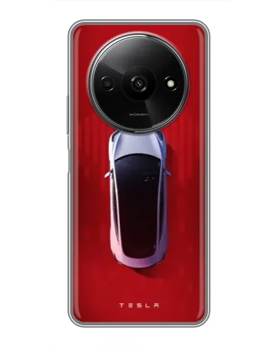 Чохол для Xiaomi Redmi A3 з картинкою «Tesla Top View»