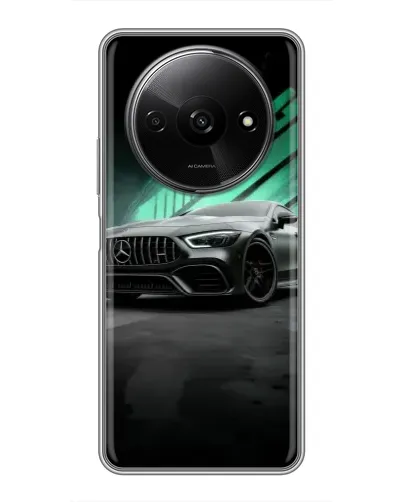 Чохол для Xiaomi Redmi A3 з картинкою «Темний Mercedes AMG»