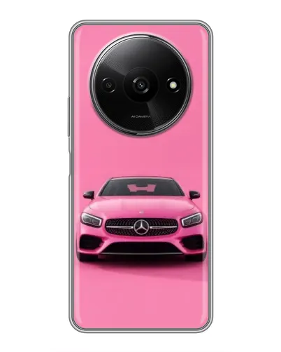 Чохол для Xiaomi Redmi A3 з картинкою «Рожевий Mercedes AMG»