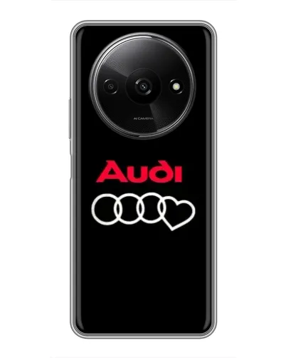 Чохол для Xiaomi Redmi A3 з картинкою «Логотип Audi Heart»