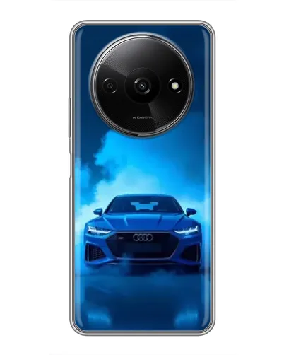 Чохол для Xiaomi Redmi A3 з картинкою «Audi — блакитна енергія»