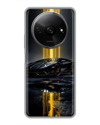 Чохол для Xiaomi Redmi A3 з картинкою «Нічний Lamborghini драйв»