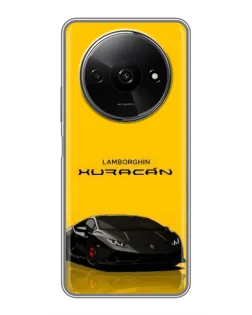 Чохол для Xiaomi Redmi A3 з картинкою «Lamborghini Huracan чорний»