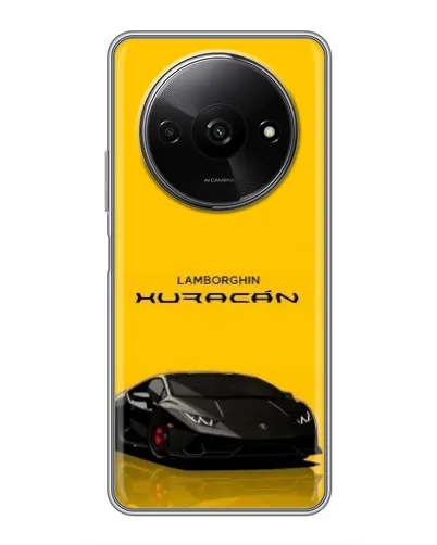 Чохол для Xiaomi Redmi A3 з картинкою «Lamborghini Huracan чорний»
