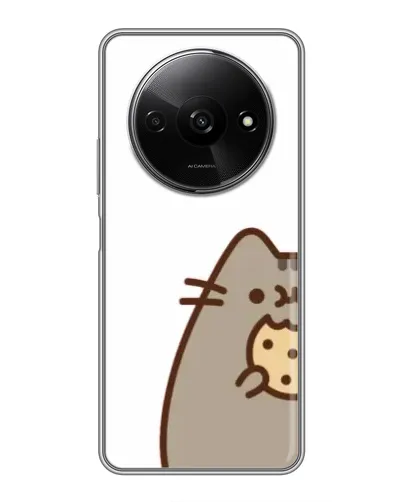 Чехол для Xiaomi Redmi A3 с картинкой «Пушин с печеньем»