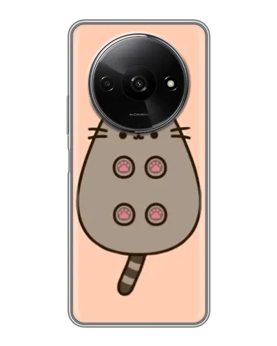 Чехол для Xiaomi Redmi A3 с картинкой «Пушин пузиком кверху»