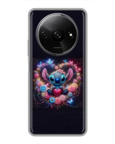 Чохол для Xiaomi Redmi A3 з картинкою «Stitch у квітах» Чохол для Xiaomi Redmi A3 з картинкою «Stitch у квітах»