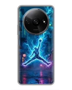Чехол для Xiaomi Redmi A3x с картинкой «Jordan Gold Jumpman»