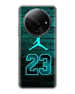 Чехол для Xiaomi Redmi A3x с картинкой «Jordan Cyan 23»