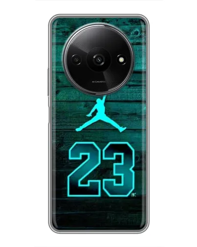 Чехол для Xiaomi Redmi A3x с картинкой «Jordan Cyan 23»