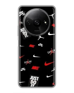 Чехол для Xiaomi Redmi A3x с картинкой «Nike Mix Pattern»