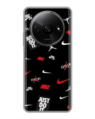 Чехол для Xiaomi Redmi A3x с картинкой «Nike Mix Pattern»