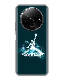 Чехол для Xiaomi Redmi A3x с картинкой «Jordan Blue Fire»