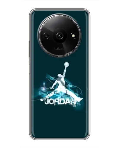 Чехол для Xiaomi Redmi A3x с картинкой «Jordan Blue Fire»