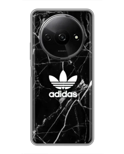 Чехол для Xiaomi Redmi A3x с картинкой «Белый мрамор Adidas»