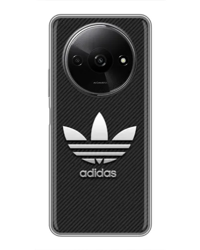Чехол для Xiaomi Redmi A3x с картинкой «Adidas Карбоновая текстура»