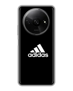 Чехол для Xiaomi Redmi A3x с картинкой «Черная классика Adidas»