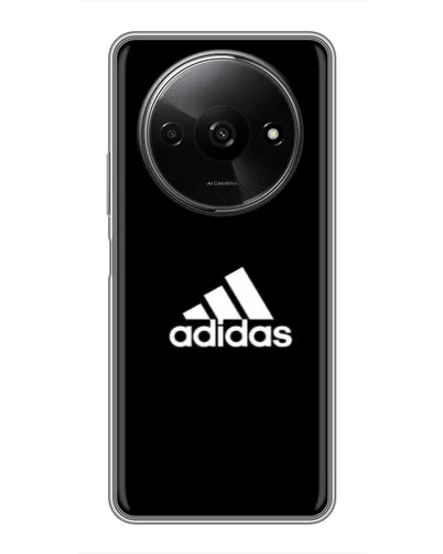 Чехол для Xiaomi Redmi A3x с картинкой «Черная классика Adidas»
